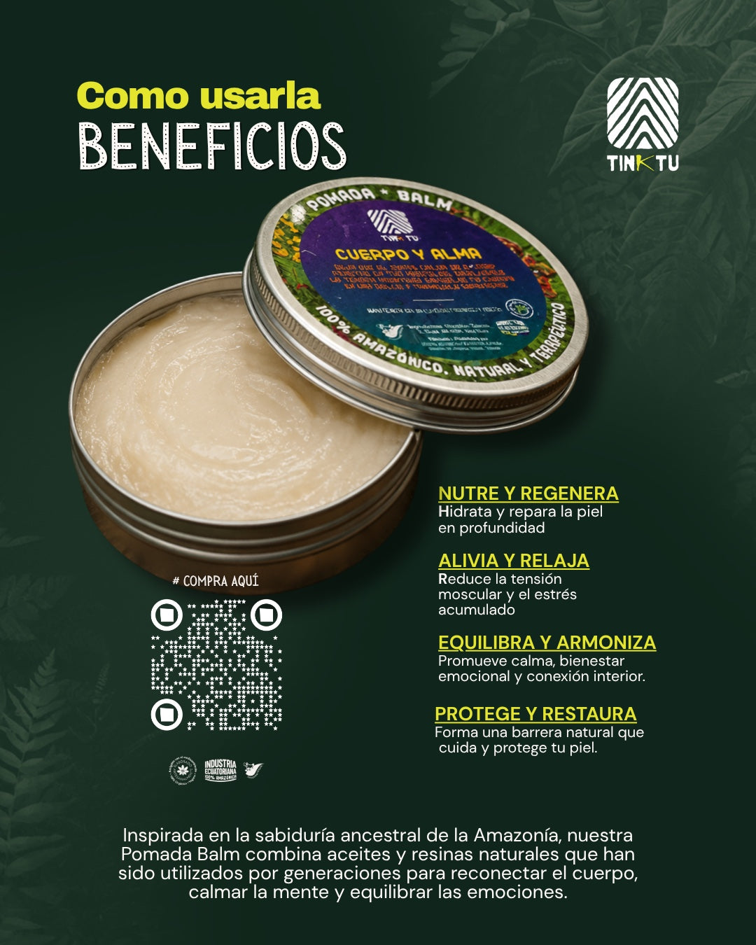 Pomada de Cuerpo y Alma (B Caapi)