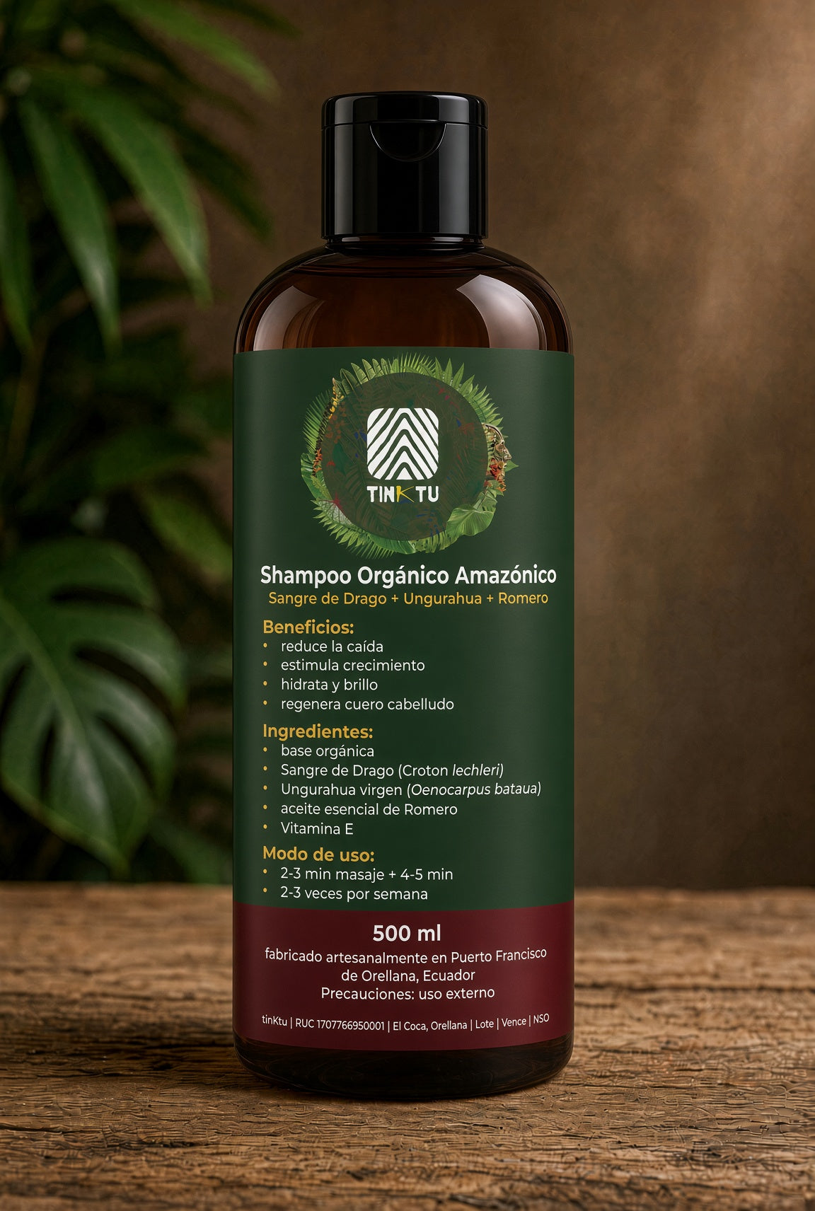 Shampoo de Sangre de Drago + Ungurahua